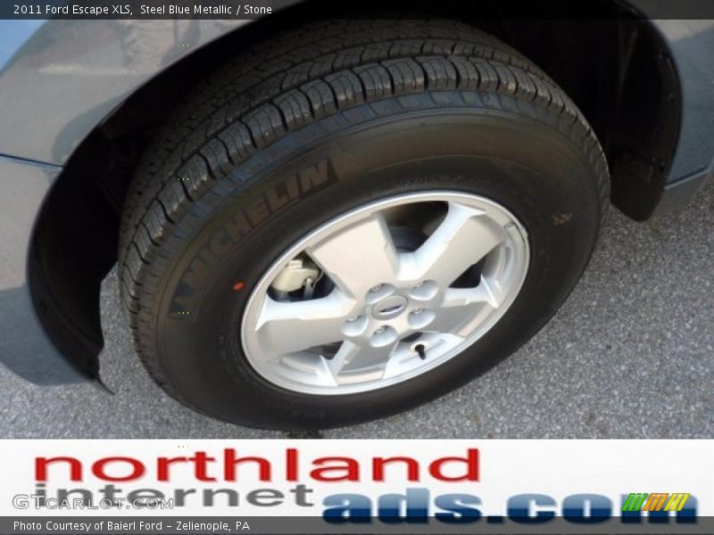 Steel Blue Metallic / Stone 2011 Ford Escape XLS