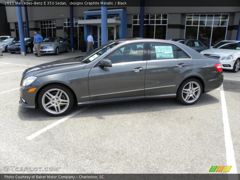 designo Graphite Metallic / Black 2011 Mercedes-Benz E 350 Sedan