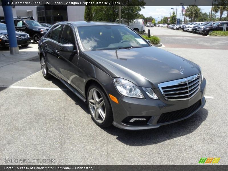 designo Graphite Metallic / Black 2011 Mercedes-Benz E 350 Sedan