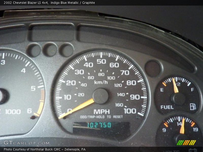 Indigo Blue Metallic / Graphite 2002 Chevrolet Blazer LS 4x4
