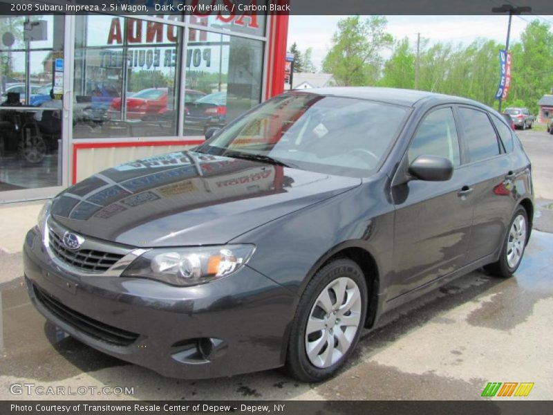 Dark Gray Metallic / Carbon Black 2008 Subaru Impreza 2.5i Wagon