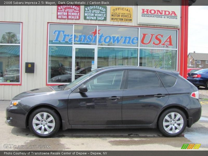 Dark Gray Metallic / Carbon Black 2008 Subaru Impreza 2.5i Wagon