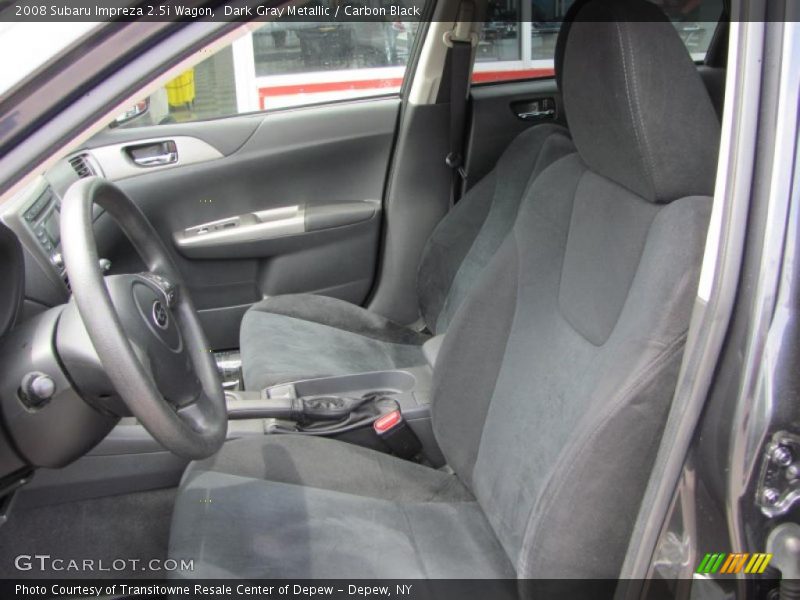Dark Gray Metallic / Carbon Black 2008 Subaru Impreza 2.5i Wagon