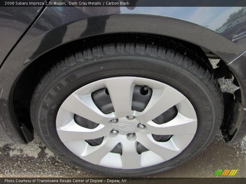Dark Gray Metallic / Carbon Black 2008 Subaru Impreza 2.5i Wagon