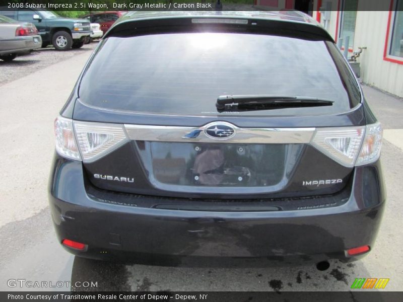 Dark Gray Metallic / Carbon Black 2008 Subaru Impreza 2.5i Wagon