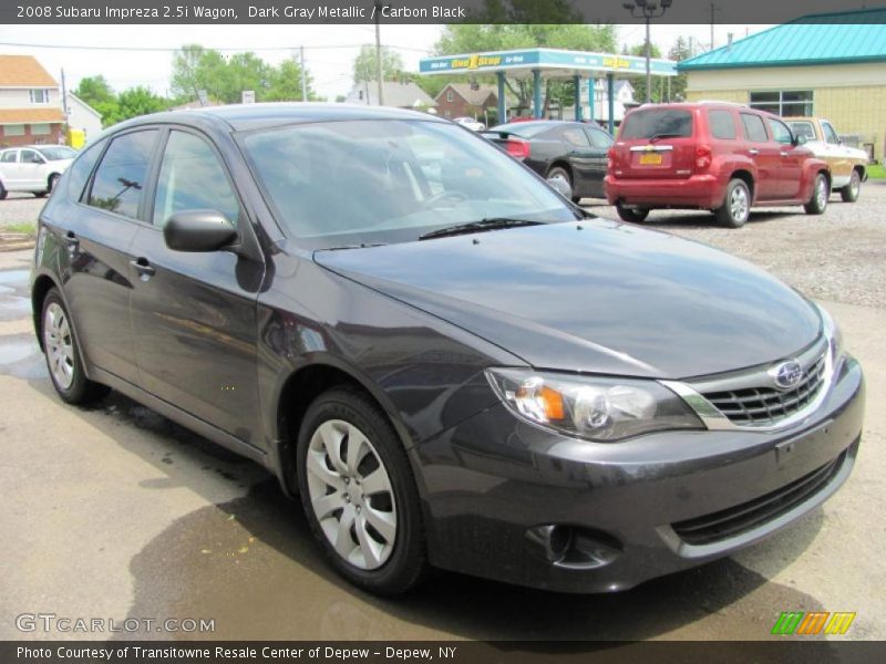 Dark Gray Metallic / Carbon Black 2008 Subaru Impreza 2.5i Wagon