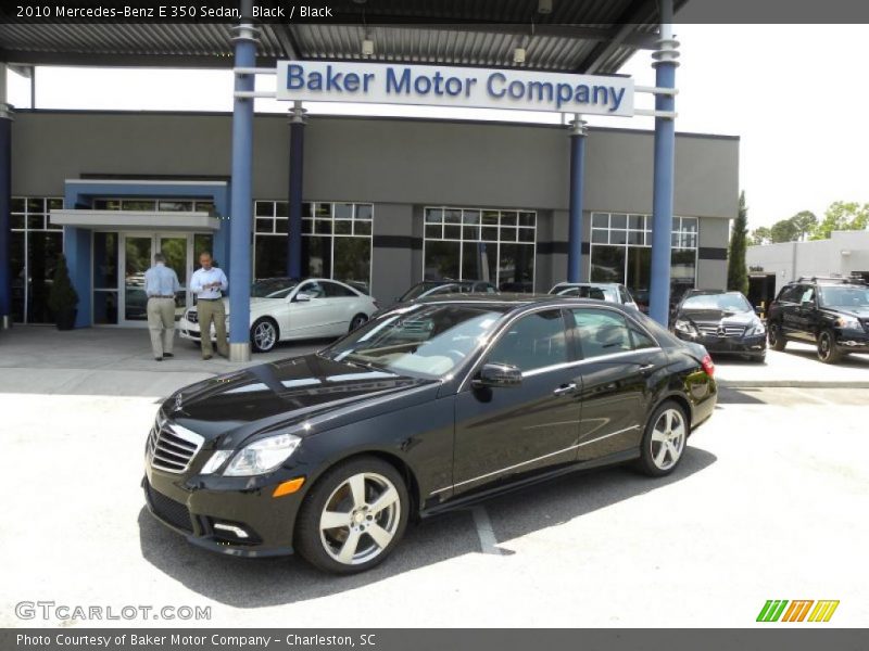 Black / Black 2010 Mercedes-Benz E 350 Sedan