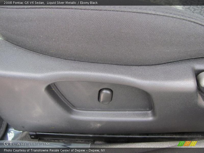 Liquid Silver Metallic / Ebony Black 2008 Pontiac G6 V6 Sedan