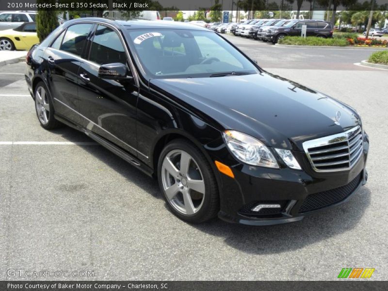 Black / Black 2010 Mercedes-Benz E 350 Sedan