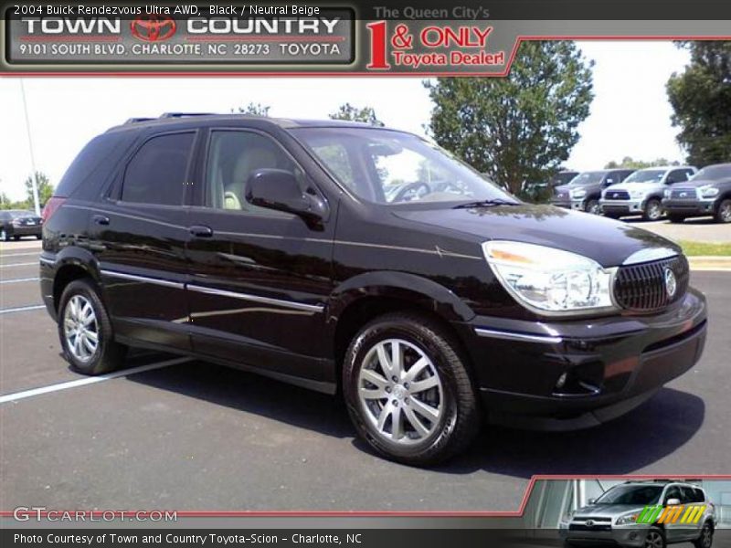 Black / Neutral Beige 2004 Buick Rendezvous Ultra AWD