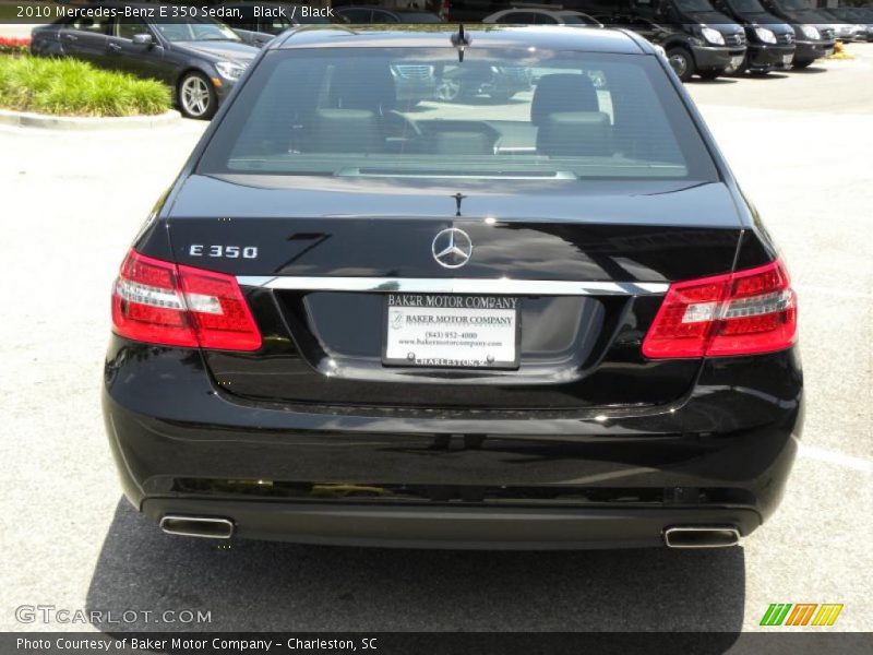 Black / Black 2010 Mercedes-Benz E 350 Sedan