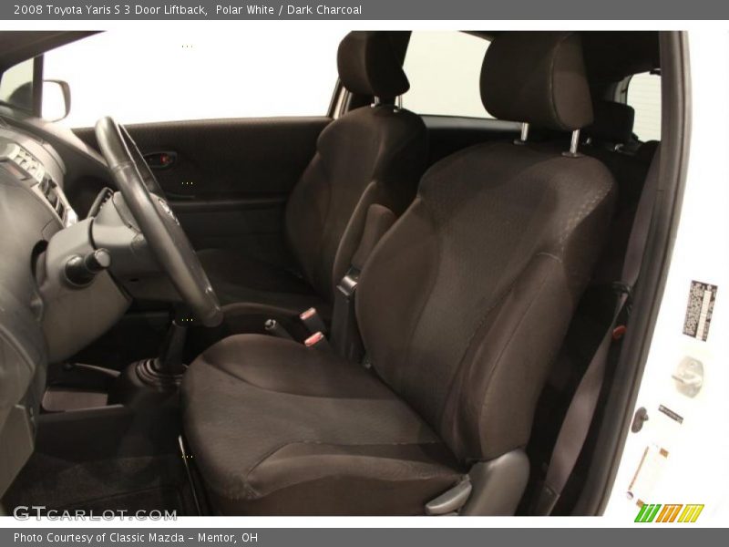  2008 Yaris S 3 Door Liftback Dark Charcoal Interior