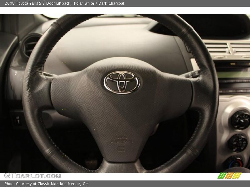 Polar White / Dark Charcoal 2008 Toyota Yaris S 3 Door Liftback