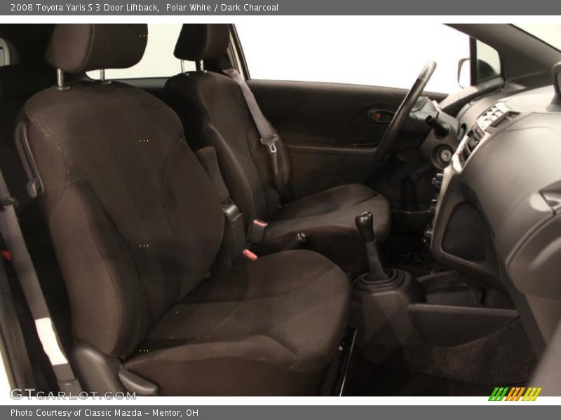  2008 Yaris S 3 Door Liftback Dark Charcoal Interior
