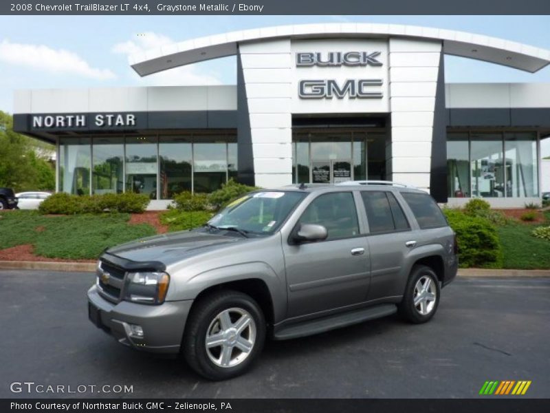 Graystone Metallic / Ebony 2008 Chevrolet TrailBlazer LT 4x4