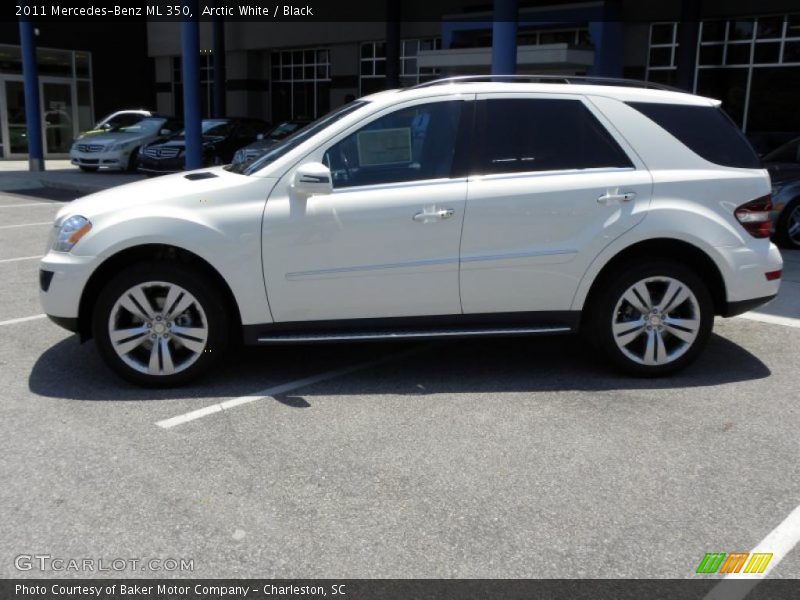 Arctic White / Black 2011 Mercedes-Benz ML 350