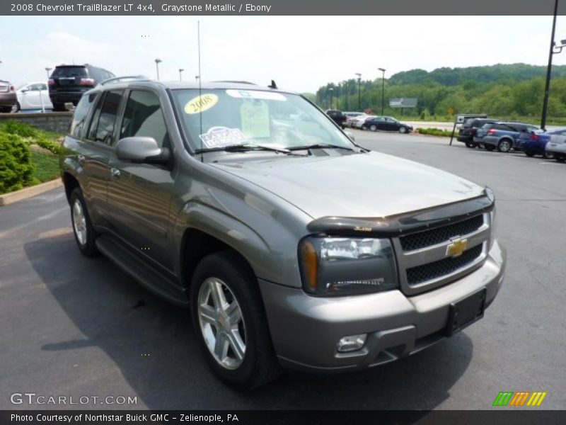 Graystone Metallic / Ebony 2008 Chevrolet TrailBlazer LT 4x4