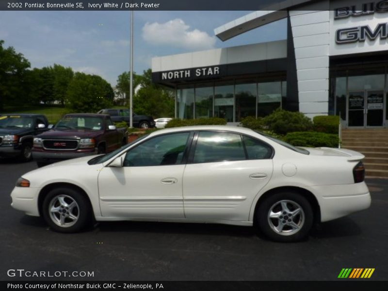 Ivory White / Dark Pewter 2002 Pontiac Bonneville SE