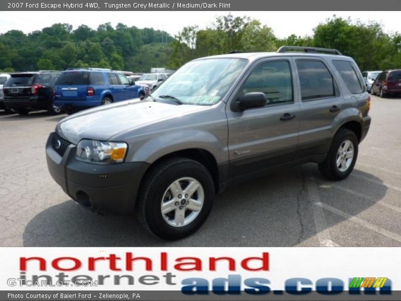Tungsten Grey Metallic / Medium/Dark Flint 2007 Ford Escape Hybrid 4WD