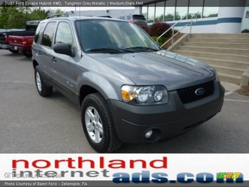 Tungsten Grey Metallic / Medium/Dark Flint 2007 Ford Escape Hybrid 4WD