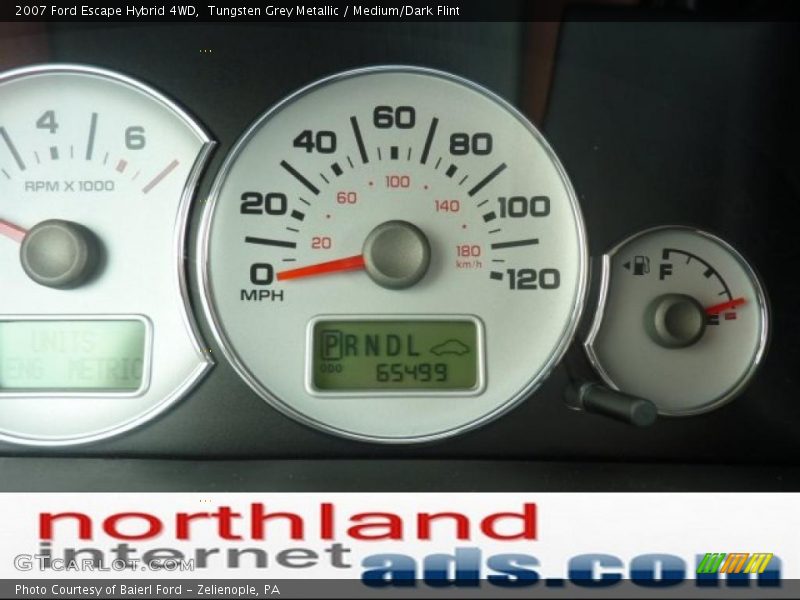 Tungsten Grey Metallic / Medium/Dark Flint 2007 Ford Escape Hybrid 4WD