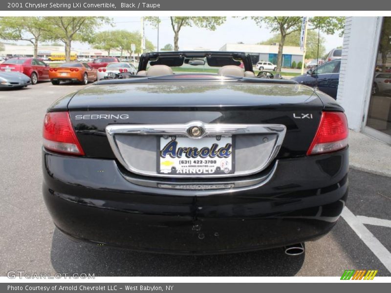 Black / Taupe 2001 Chrysler Sebring LXi Convertible
