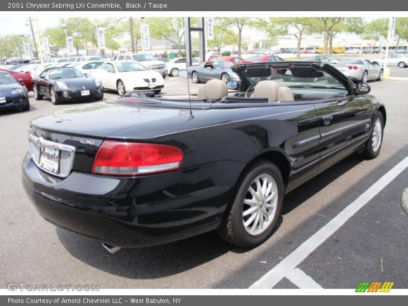 Black / Taupe 2001 Chrysler Sebring LXi Convertible