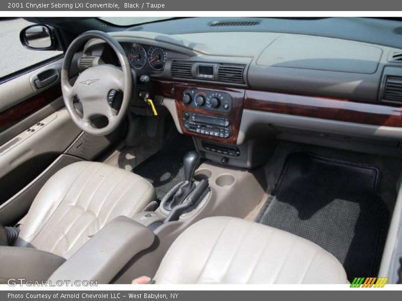 Black / Taupe 2001 Chrysler Sebring LXi Convertible
