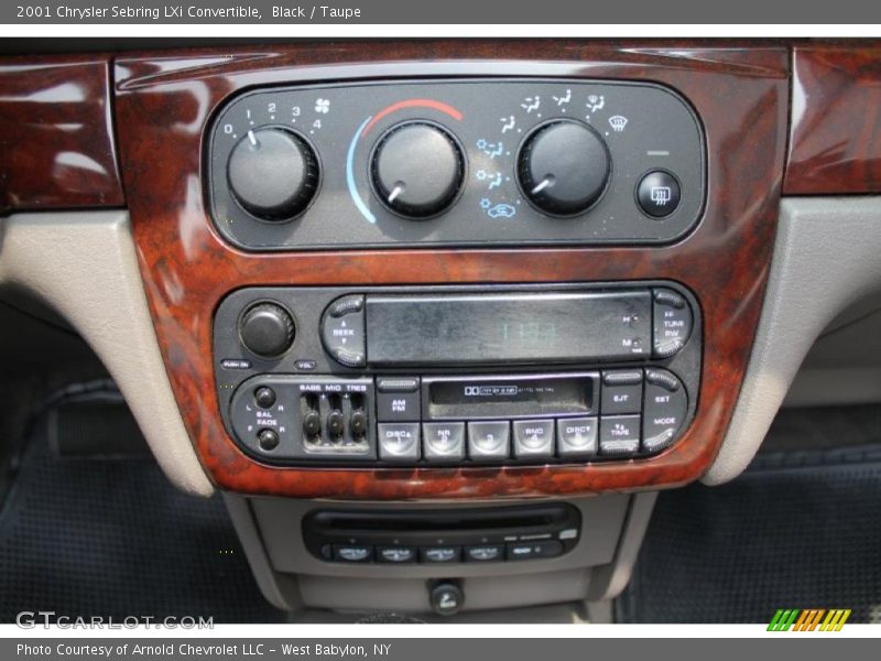 Controls of 2001 Sebring LXi Convertible