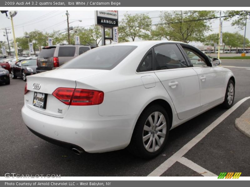 Ibis White / Cardamom Beige 2009 Audi A4 3.2 quattro Sedan