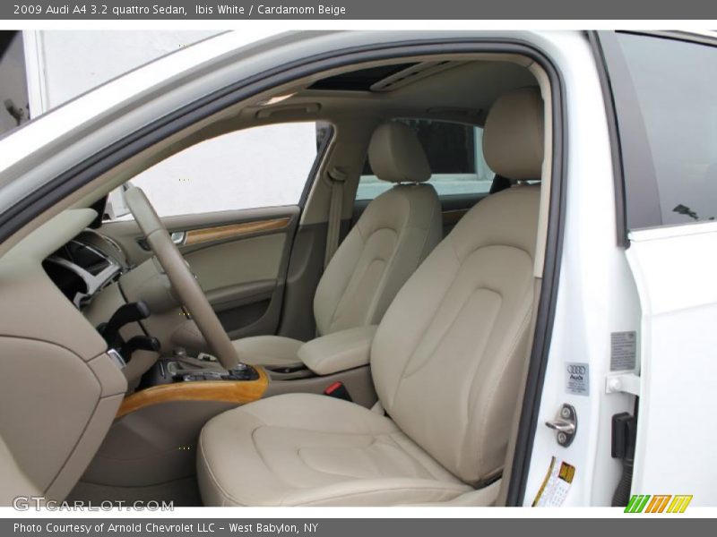 Ibis White / Cardamom Beige 2009 Audi A4 3.2 quattro Sedan