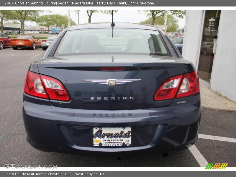 Modern Blue Pearl / Dark Khaki/Light Graystone 2007 Chrysler Sebring Touring Sedan