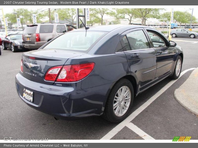 Modern Blue Pearl / Dark Khaki/Light Graystone 2007 Chrysler Sebring Touring Sedan