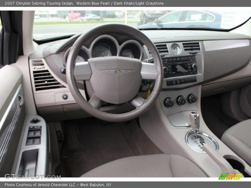 Modern Blue Pearl / Dark Khaki/Light Graystone 2007 Chrysler Sebring Touring Sedan