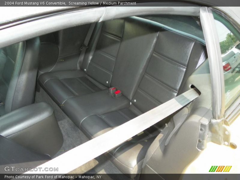 Screaming Yellow / Medium Parchment 2004 Ford Mustang V6 Convertible