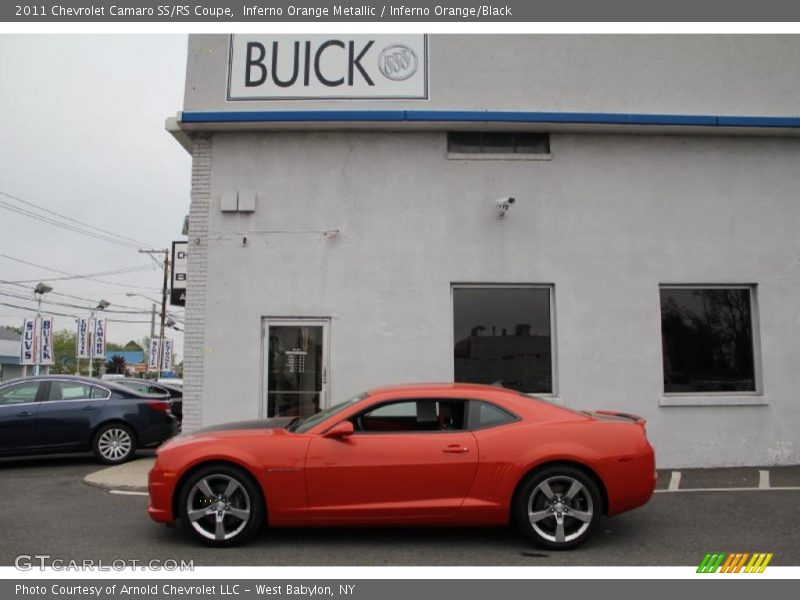 Inferno Orange Metallic / Inferno Orange/Black 2011 Chevrolet Camaro SS/RS Coupe