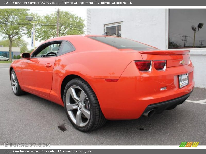 Inferno Orange Metallic / Inferno Orange/Black 2011 Chevrolet Camaro SS/RS Coupe