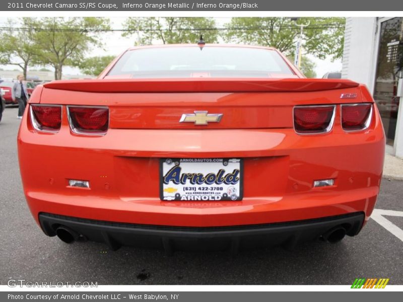 Inferno Orange Metallic / Inferno Orange/Black 2011 Chevrolet Camaro SS/RS Coupe