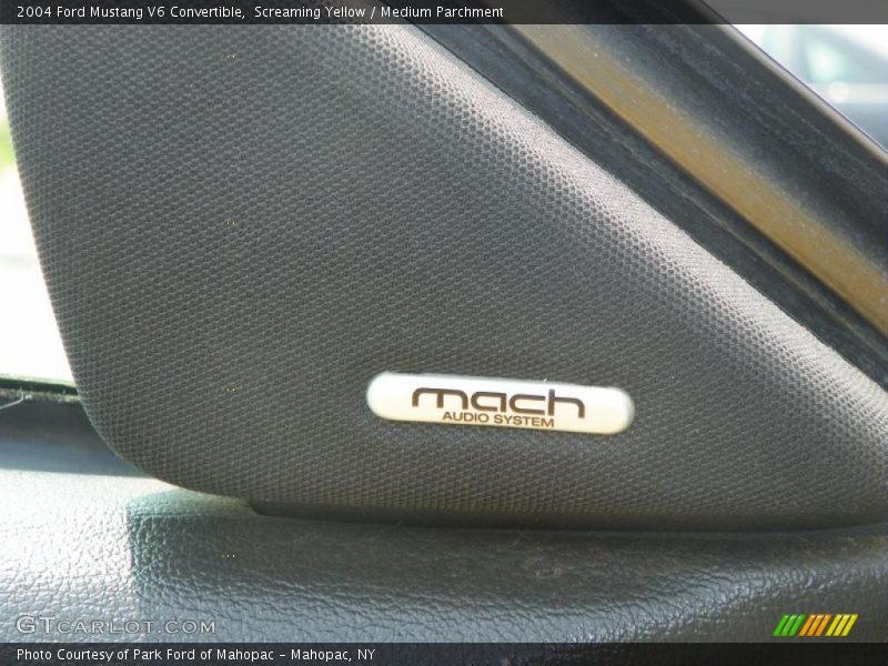 Screaming Yellow / Medium Parchment 2004 Ford Mustang V6 Convertible