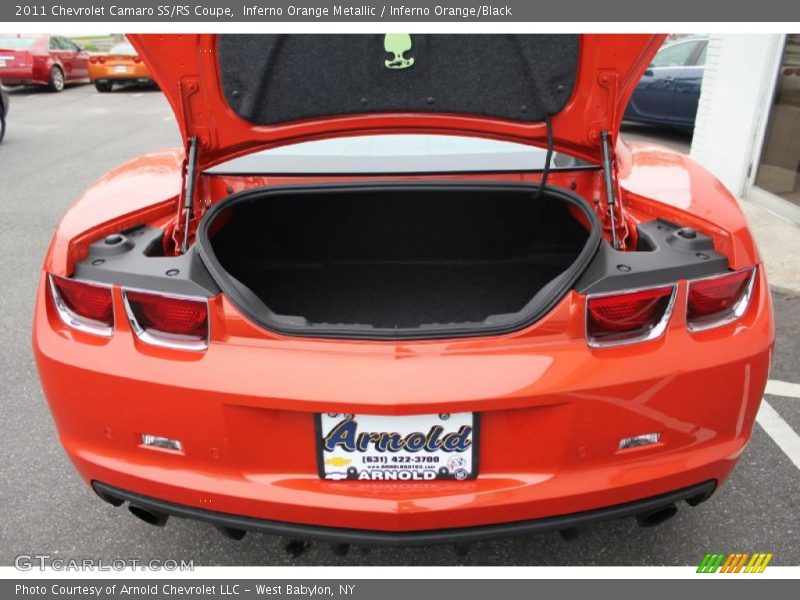 Inferno Orange Metallic / Inferno Orange/Black 2011 Chevrolet Camaro SS/RS Coupe