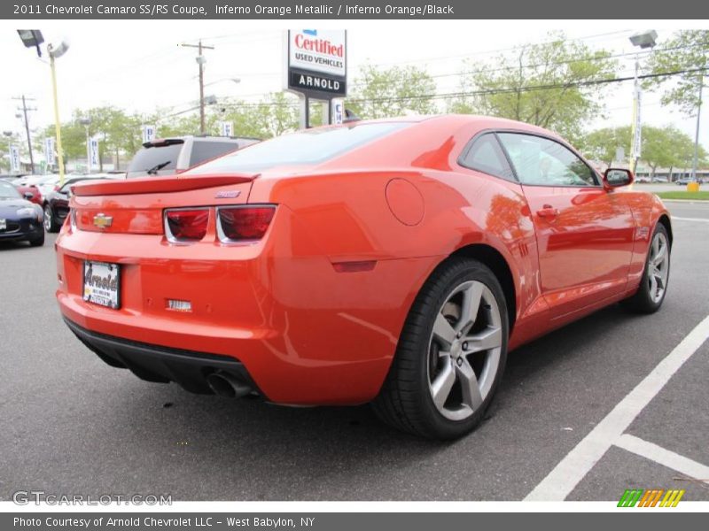 Inferno Orange Metallic / Inferno Orange/Black 2011 Chevrolet Camaro SS/RS Coupe