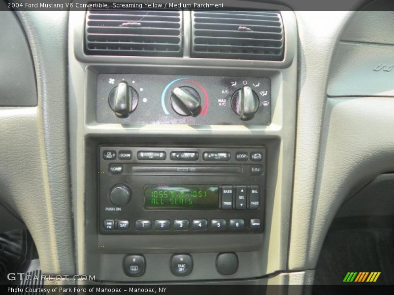 Screaming Yellow / Medium Parchment 2004 Ford Mustang V6 Convertible