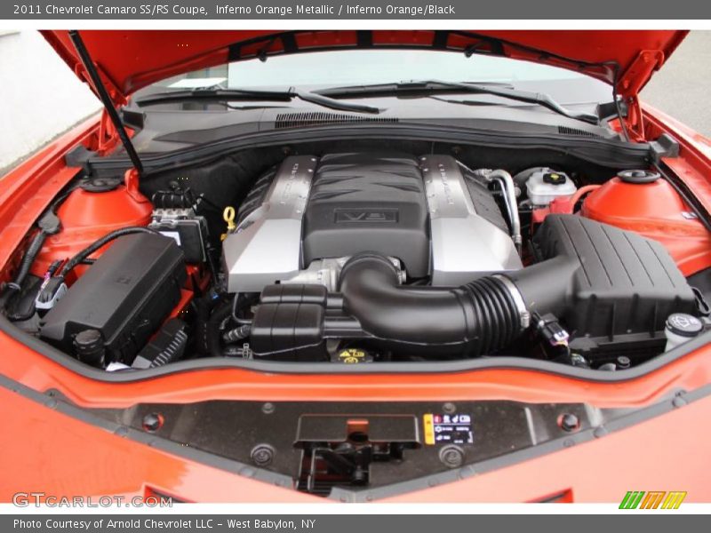Inferno Orange Metallic / Inferno Orange/Black 2011 Chevrolet Camaro SS/RS Coupe