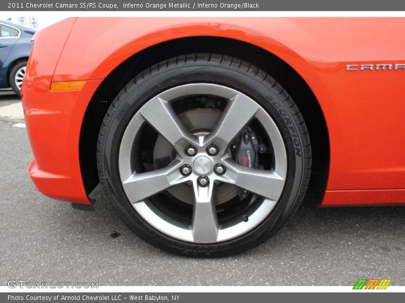 Inferno Orange Metallic / Inferno Orange/Black 2011 Chevrolet Camaro SS/RS Coupe