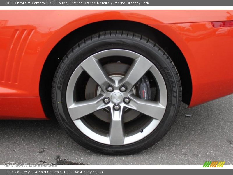 Inferno Orange Metallic / Inferno Orange/Black 2011 Chevrolet Camaro SS/RS Coupe