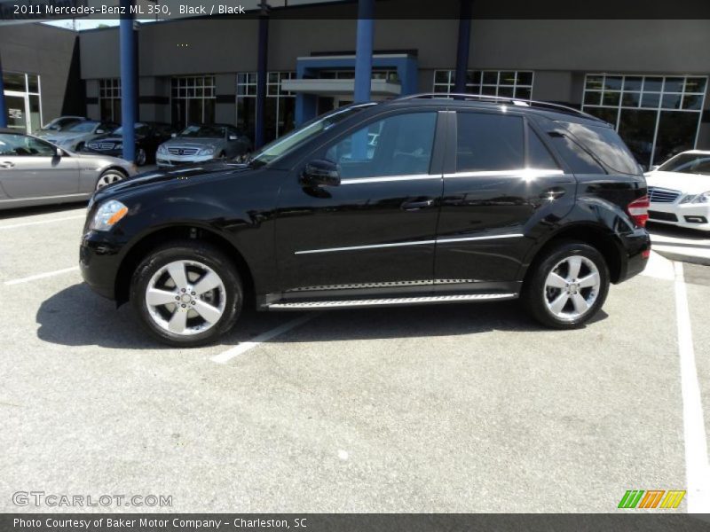 Black / Black 2011 Mercedes-Benz ML 350