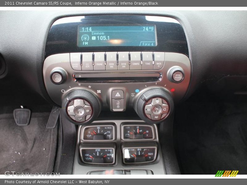Inferno Orange Metallic / Inferno Orange/Black 2011 Chevrolet Camaro SS/RS Coupe