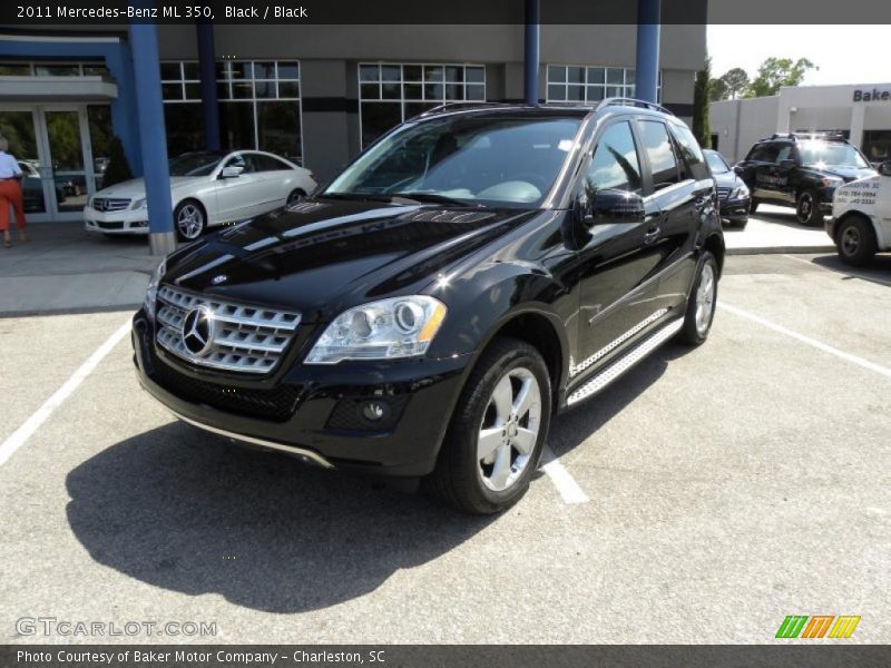 Black / Black 2011 Mercedes-Benz ML 350
