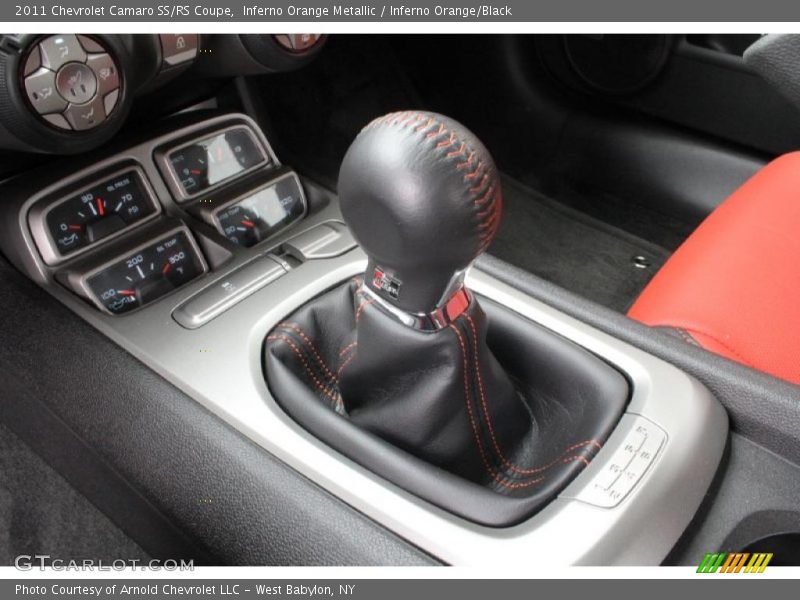 Inferno Orange Metallic / Inferno Orange/Black 2011 Chevrolet Camaro SS/RS Coupe