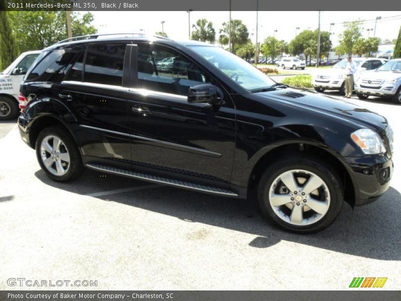 Black / Black 2011 Mercedes-Benz ML 350